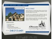 Website Design for Classic Construction, Michigan